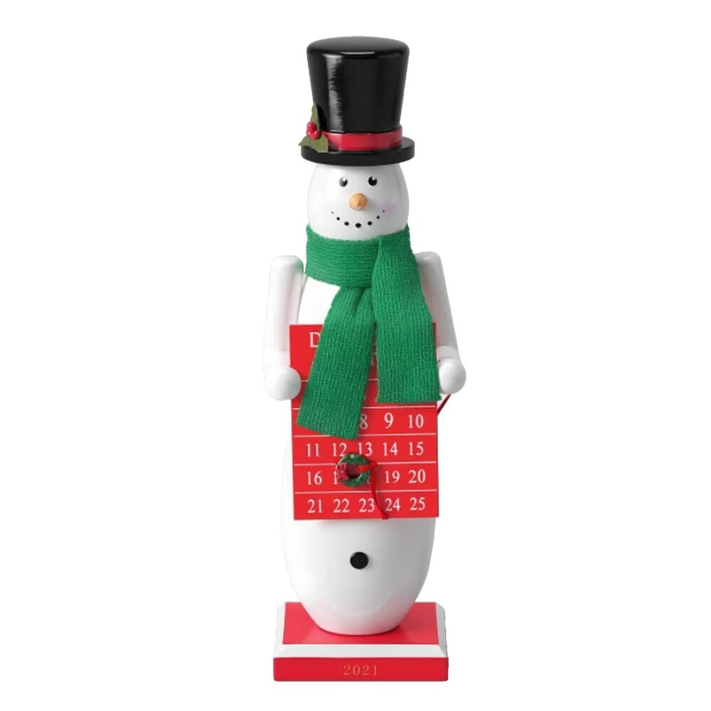Wooden Nutcracker,14", SNOWMAN W/CHRISTMAS DAYS MAGNETIC COUNTDOWN BOARD 21, WS